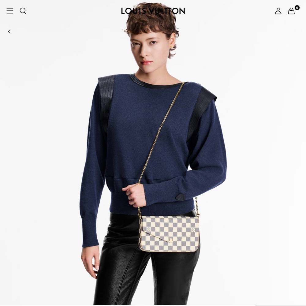 Louis Vuitton Pochette Felicie in Damier Azur Canvas, Great Condition! - Picture 4 of 14